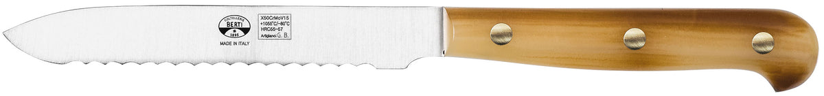 Coltello pomodoro e agrumi Duemiladodici, manico Cornotech