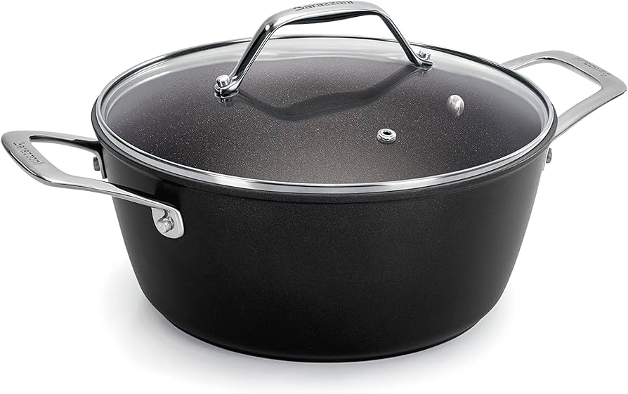 CASSERUOLA CM 20 BLACK TITAN PRO + COPERCHIO