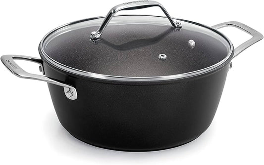 CASSERUOLA CM 20 BLACK TITAN PRO + COPERCHIO