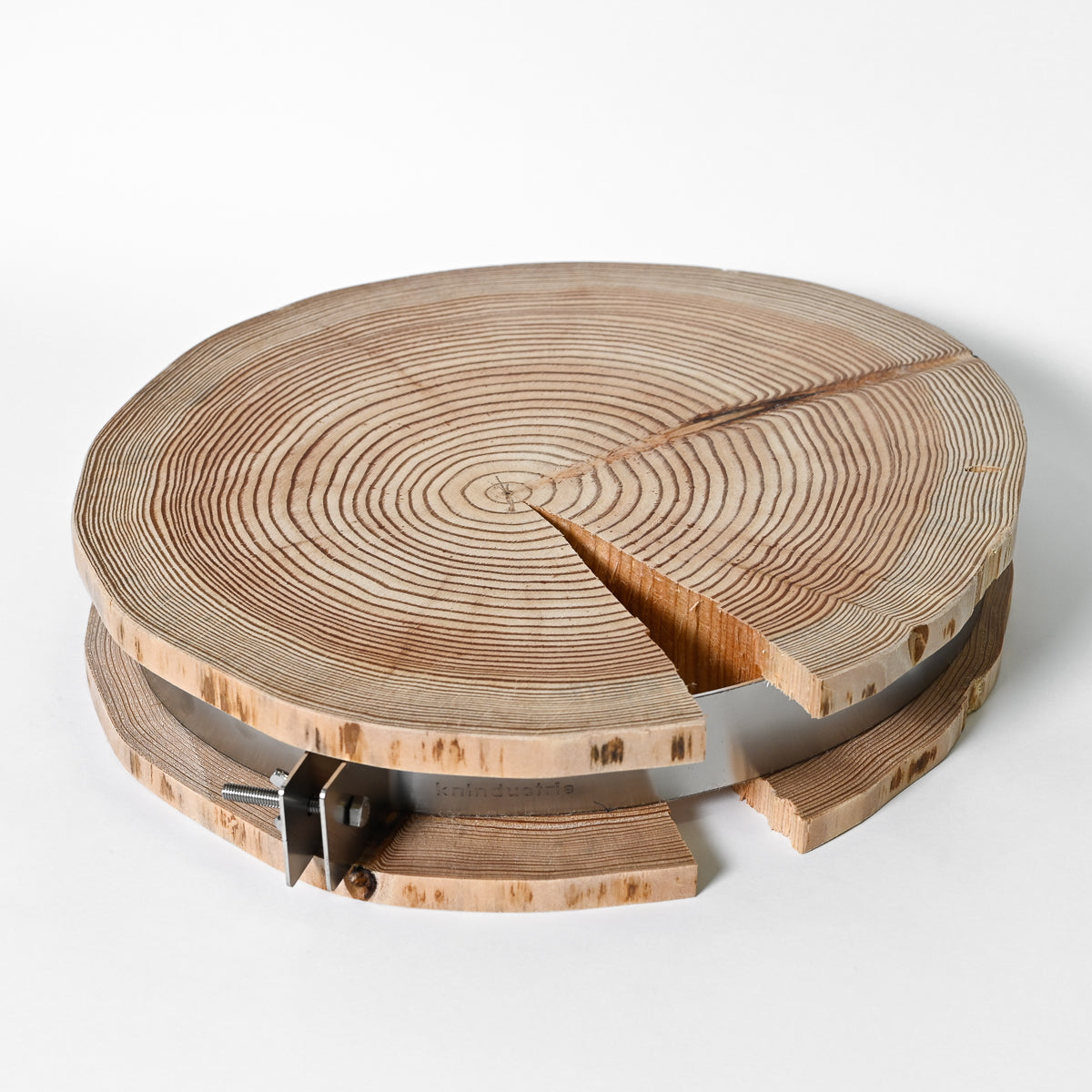 TAGLIERE IN LARICE E ACCIAIO