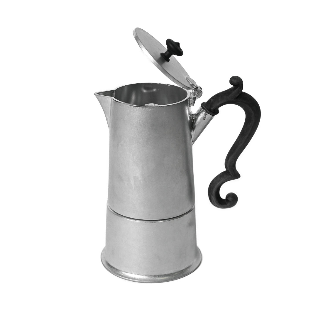 CAFFETTIERA 4 TAZZE  VINTAGE IN ALLUMINIO LADY ANNE