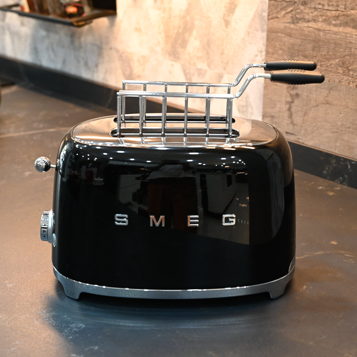 TOSTAPANE 2 FETTE + PINZE SMEG