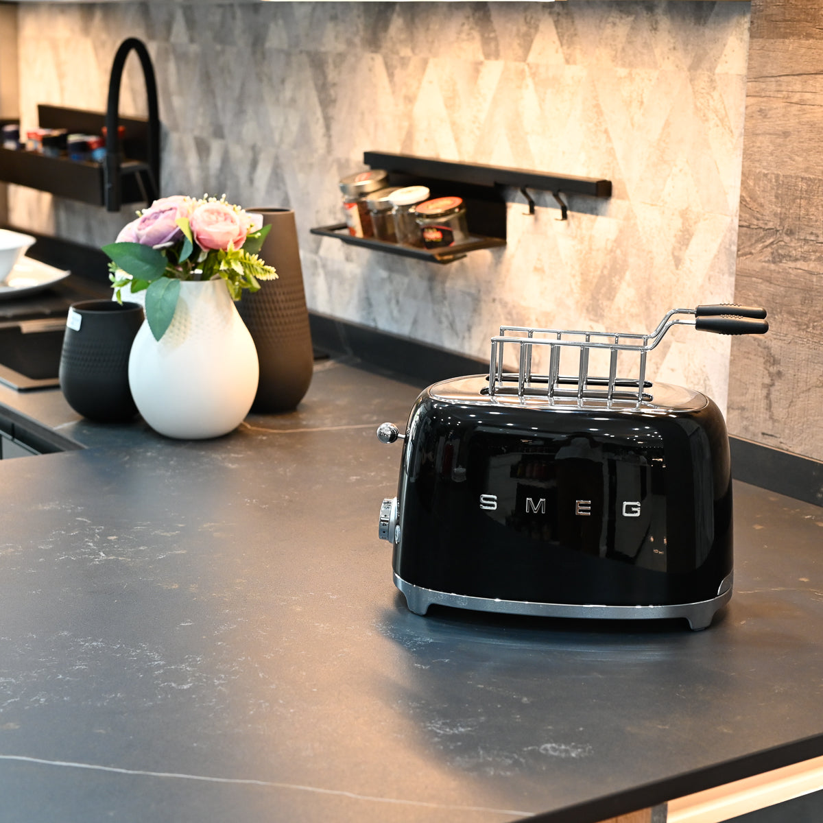 TOSTAPANE 2 FETTE + PINZE SMEG