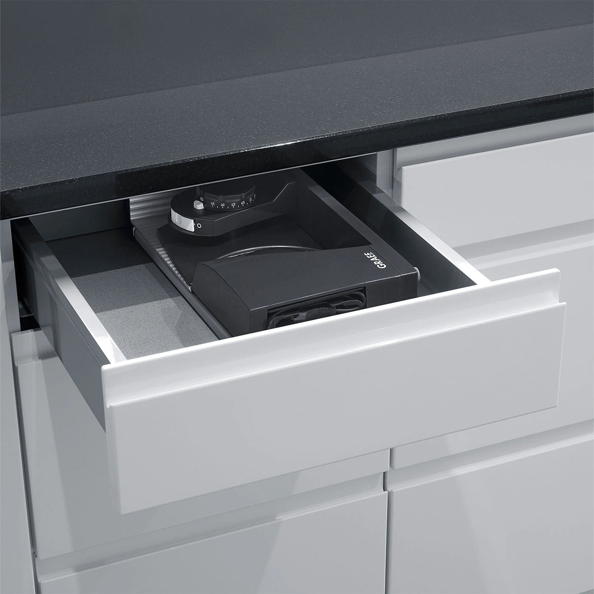 Affettatrice pieghevole GRAEF MYtiny TWIN, grigio ferro micaceo