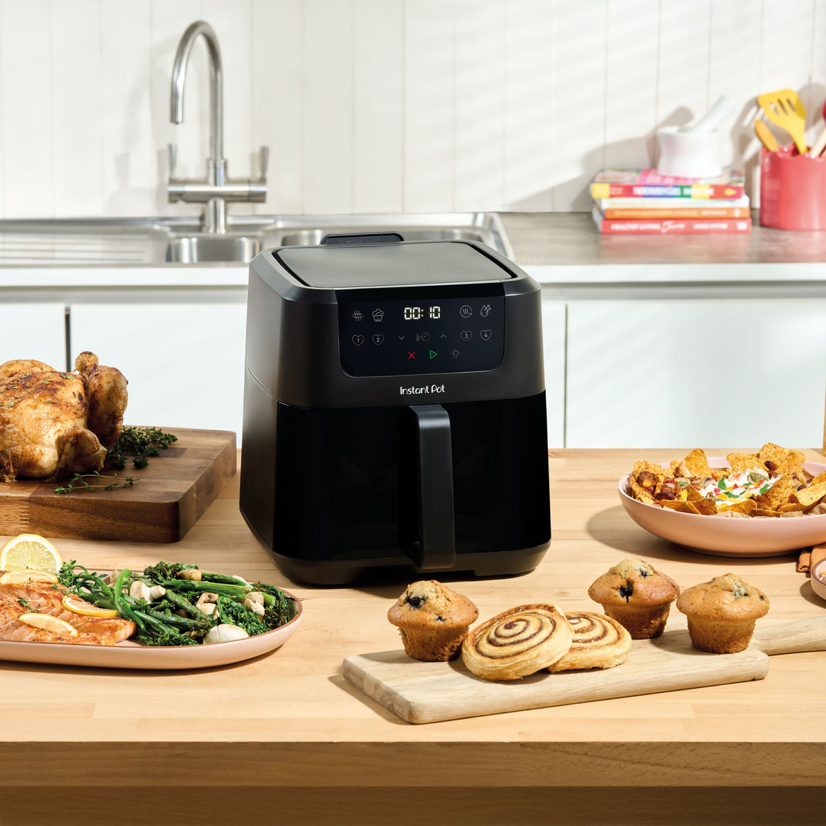 Friggitrice ad aria Instant Vortex ClearCook 5L nera