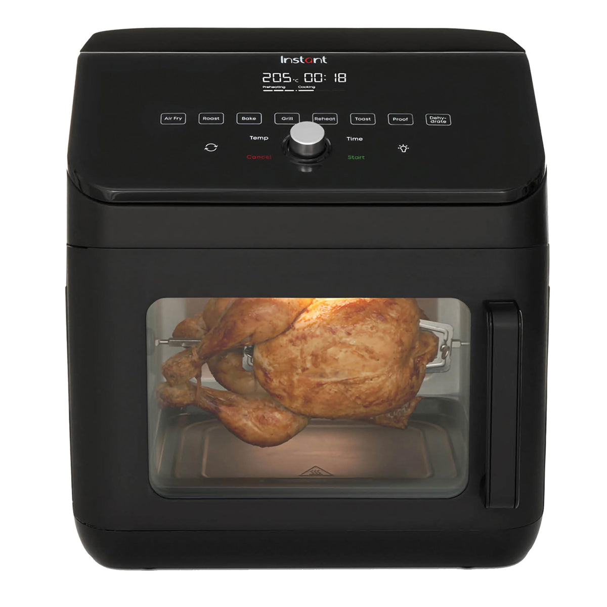Friggitrice ad aria e forno Instant Vortex ClearCook 13L nera
