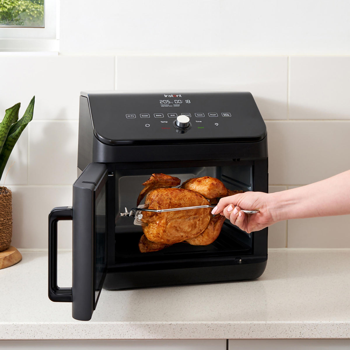 Friggitrice ad aria e forno Instant Vortex ClearCook 13L nera
